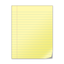 Paper Yellow Icon 128x128 png